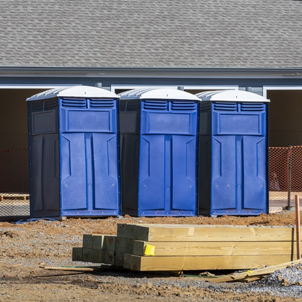 what is the expected delivery and pickup timeframe for the portable restrooms in Taylor